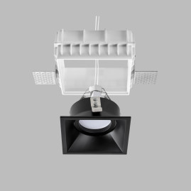 Комплект из светильника и рамки Lightstar Domino Quad (214510+214507) G214507