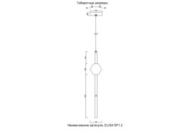 Подвесной светильник Crystal Lux ELISA SP1.2
