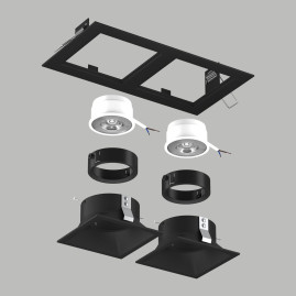 Комплект со светильником Lightstar Domino Quadro (214527+214507+214507+214007+214007) D5270707BMOD