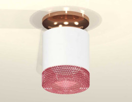 Комплект накладного светильника Ambrella light Techno Spot XS7401143 SWH/PPG/PI белый песок/золото розовое полированное/розовый (N7930, C7401, N7193)