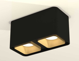 Комплект накладного светильника Ambrella light Techno Spot XS7851004 SBK/SGD черный песок/золото песок (C7851, N7704)