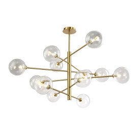 Подвесная люстра Crystal Lux Marzo SP12 Bronze/Transparente