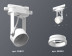 Комплект трекового светильника Ambrella light Track System XT (C6601, N6245) XT6601084