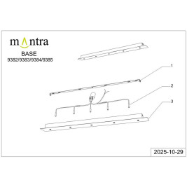 Подвесная люстра Mantra Arrecife 9382+9211 (5L)