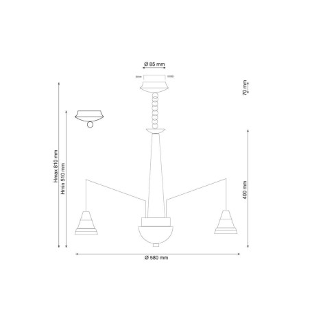 Подвесная люстра Lucia Tucci Natura 066.6 LED