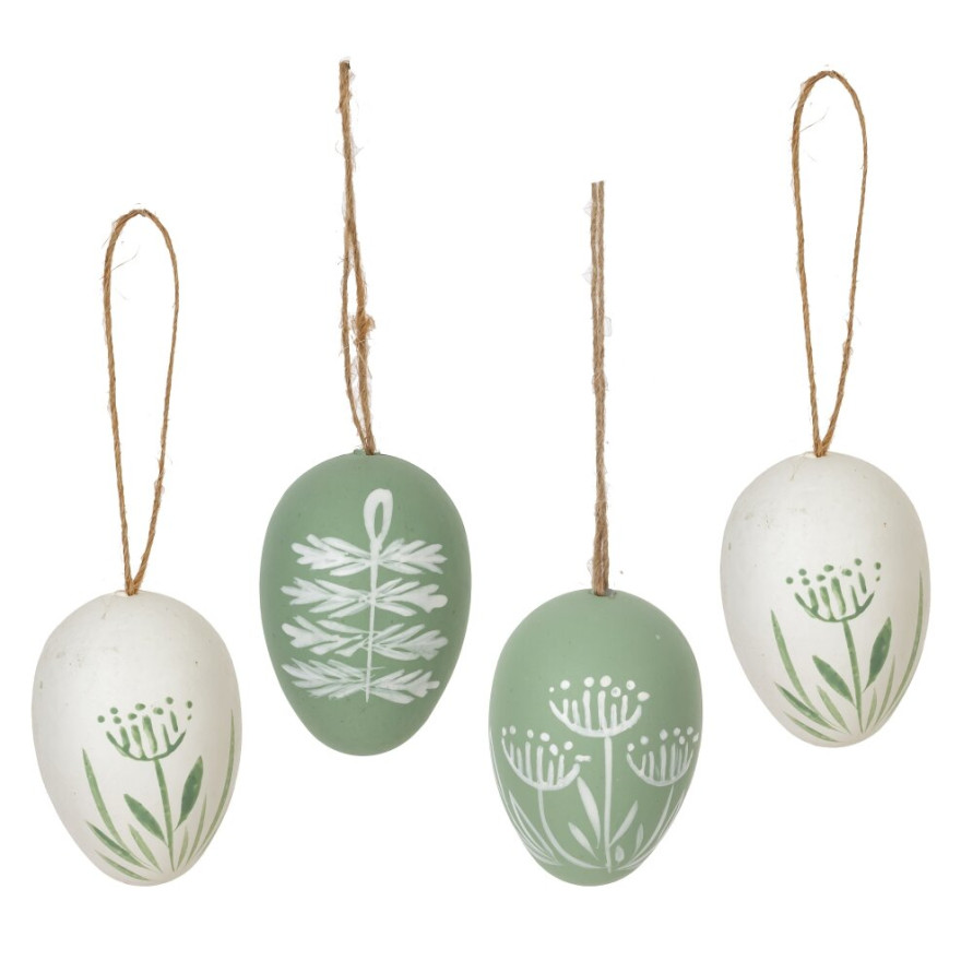 Набор из 6-ти изделий декоративных подвесных &quot;Яйцо&quot; (3,5*5,5), L15 W13 H5 см