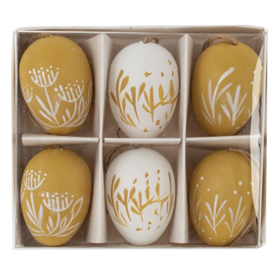 Набор из 6-ти изделий декоративных подвесных &quot;Яйцо&quot; (3,5*5,5), L15 W13 H5 см