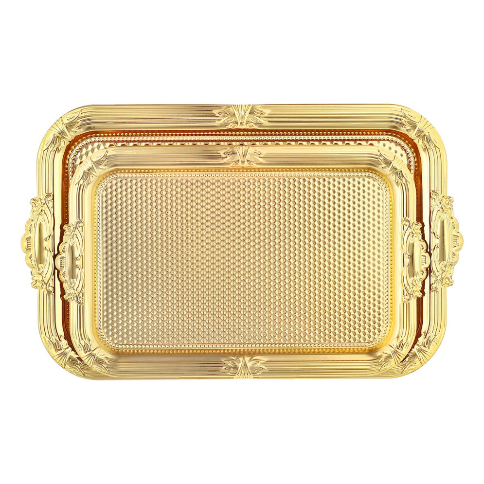 Набор подносов прямоугольных 2шт.&quot;Dalgic 2006SET2&quot; золотой