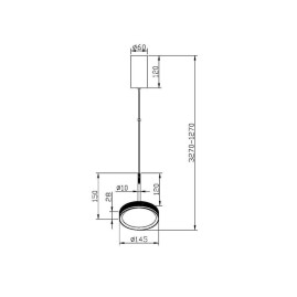 Подвесной светодиодный светильник Maytoni El MOD041PL-L15WG3K
