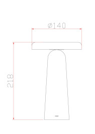 Настольная аккумуляторная лампа Freya Mushroom FR6109TL-L4OR