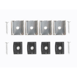 Профиль накладной LEDS POWER СПН1712 алюм. черный с призм.рассеивателем 2м 008448