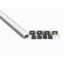 Профиль накладной LEDS POWER СПН1712 алюм. черный с призм.рассеивателем 2м 008448