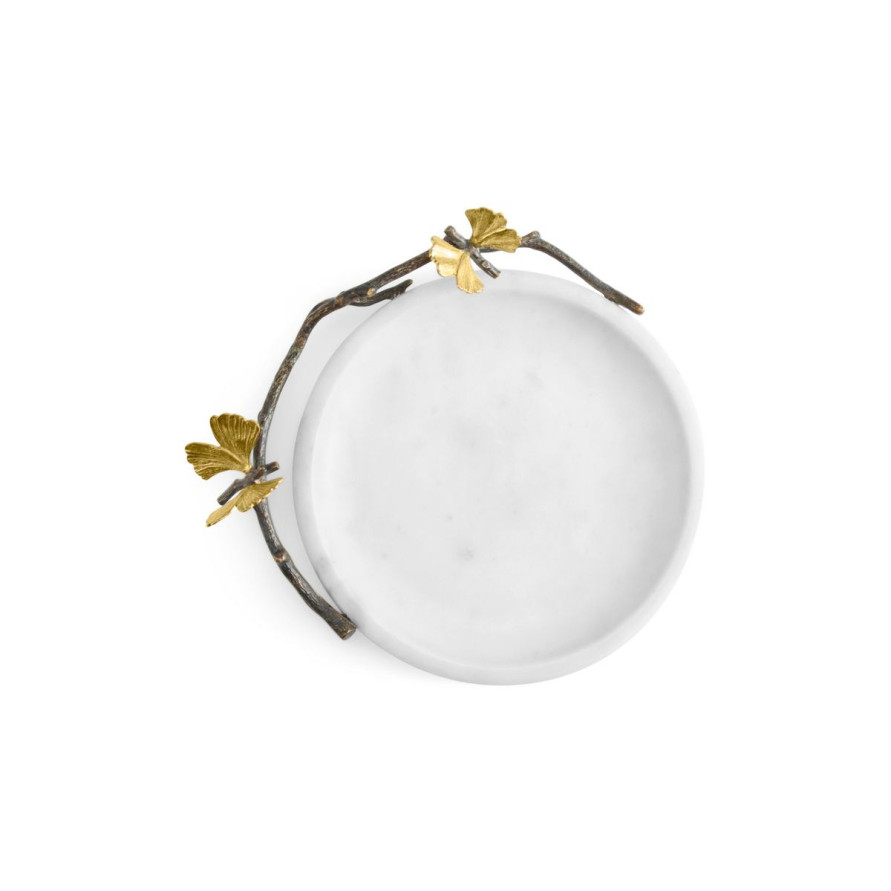 Блюдо Michael Aram &quot;Butterfly Ginkgo&quot;, 22 см, мрамор