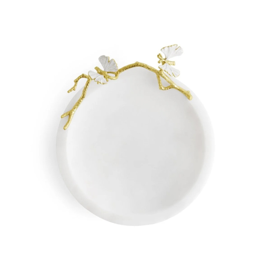 Блюдо Michael Aram &quot;Butterfly Ginkgo&quot;, 22 см, мрамор