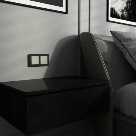 Умный сенсорный выключатель двухклавишный (дымчатый) W4523641/ a069765