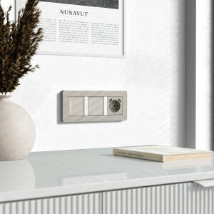 Умный сенсорный выключатель двухклавишный (дымчатый) W4523641/ a069765