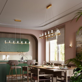 Подвесной светильник Odeon Light Defance Hightech 7144/45L