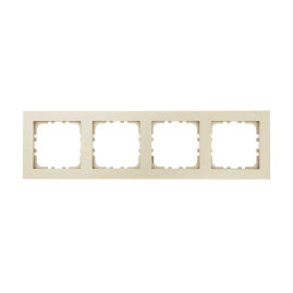 Рамка 4-постовая LK Studio (бежевый матовый) LK80 FLAT, 844402-1