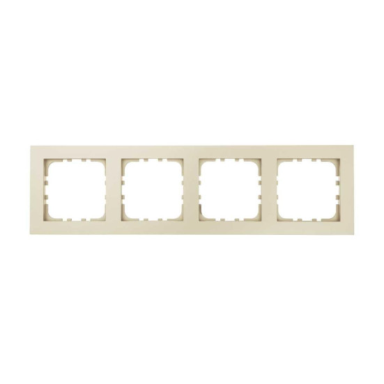 Рамка 4-постовая LK Studio (бежевый матовый) LK80 FLAT, 844402-1