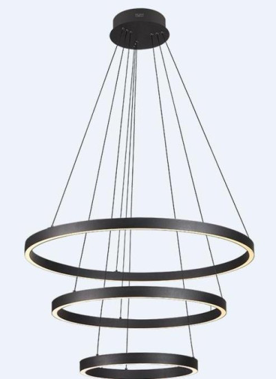 Люстра подвесная Alfa Light F3924-51 black 100W ?80*H15 0