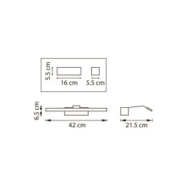 Бра/подсветка для картин (зеркал) Muro Spec Lightstar 808687-4