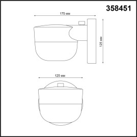 Уличный настенный светодиодный светильник Novotech Street Opal 358451