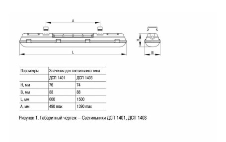 Потолочный светодиодный светильник IEK ДСП LDSP2-1403-72-K23