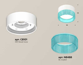 Комплект накладного светильника Ambrella light Techno Spot XS (C8101, N8488) XS8101033