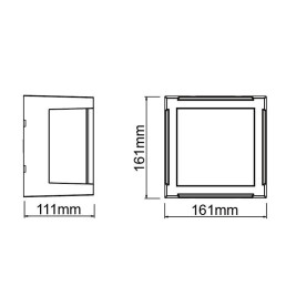 Уличный настенный светодиодный светильник Mantra Creek 8853