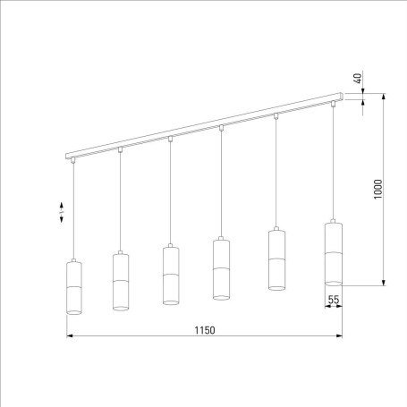Подвесной светильник TK Lighting 4368 Elit Black