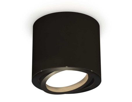 Комплект накладного светильника Ambrella light Techno Spot XS7402001 SBK/PBK черный песок/черный полированный (C7402, N7002)