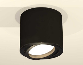 Комплект накладного светильника Ambrella light Techno Spot XS7402001 SBK/PBK черный песок/черный полированный (C7402, N7002)