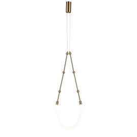 Подвесной светодиодный светильник Indigo Corda 14010/1P Brass V000062L