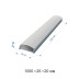 Профиль накладной с рассеивателем серебро 1м. Apeyron 08-13