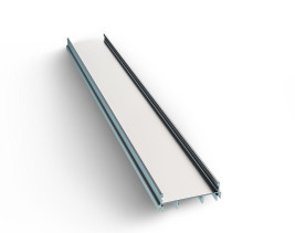 Профиль накладной с рассеивателем серебро 1м. Apeyron 08-13