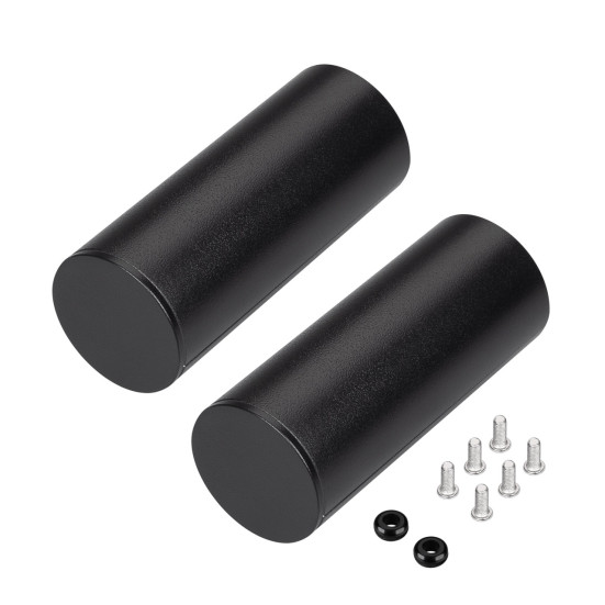 Заглушка ROUND-D36-360 BLACK с отверстием Arlight 050534