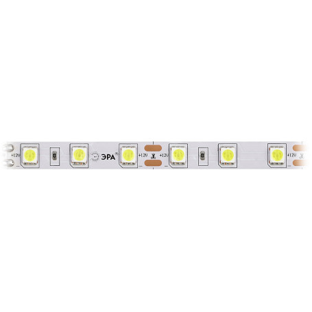 Светодиодная лента ЭРА 14,4W/m 60LED/m 5050SMD холодный белый 5M LS5050-60LED-IP20-W-5m C0043045