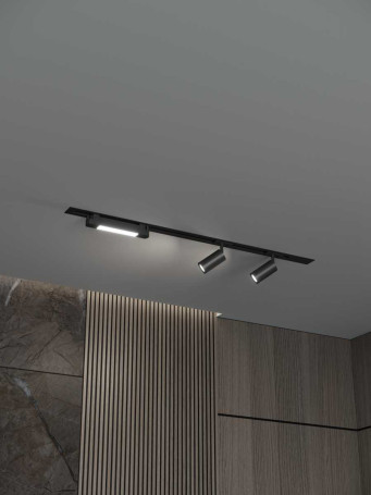 Встраиваемая однофазная трековая система Hesby Lighting Skylite №5 со светильниками HSBL_kompl_S005_VI1B3K
