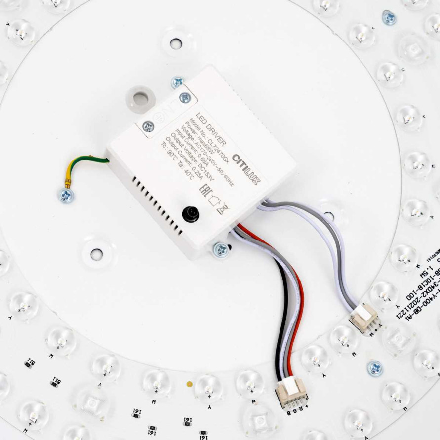 Потолочный светодиодный светильник с пультом ДУ Citilux Купер RGB Черный CL72470G1