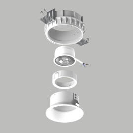 Комплект со светильником Lightstar Domino Round (214610+214606+214006) G214606WMOD