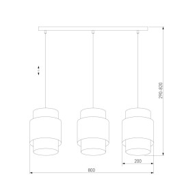 Подвесной светильник TK Lighting 6541 Boho Black