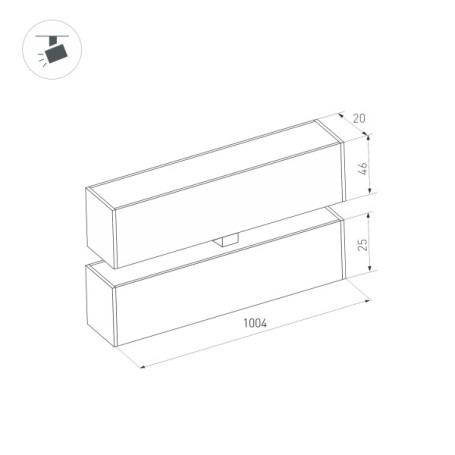 Трековый светодиодный светильник Arlight Mag-Flat-Fold-25-S1004-30W Warm3000 034242