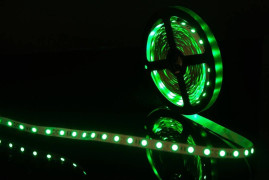 Светодиодная лента SWG 14,4W/m  60Led/m 5050SMD зеленый 5M SWG560-12-14.4-G-М 009706