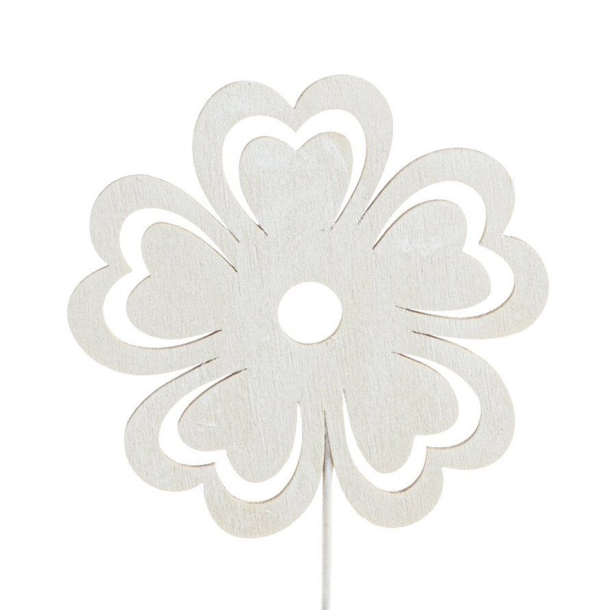 Изделие декоративное (вставка) &quot;Цветок&quot; (8*0,1*7,5) (блок 24шт), L8 W0,1 H28 см