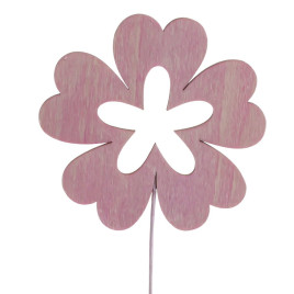 Изделие декоративное (вставка) &quot;Цветок&quot; (8*0,1*7,5) (блок 24шт), L8 W0,1 H28 см