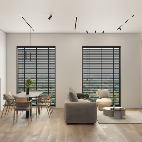 Трековый светодиодный светильник Denkirs Simple Spot DK8108-BK