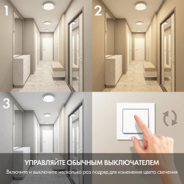 Потолочный светодиодный светильник Denkirs DK6516-WH/1