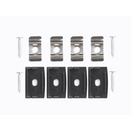 Профиль накладной LEDS POWER СПН2515 алюм. черный с призм.рассеивателем 2м 008486