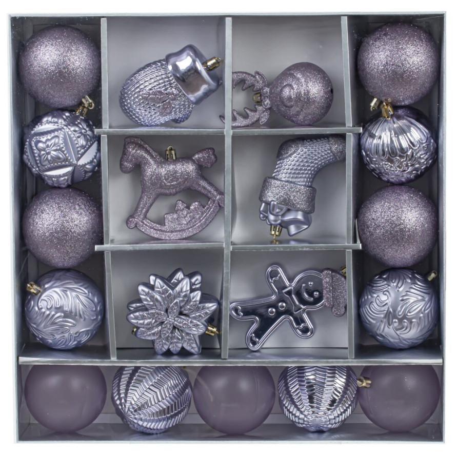 Набор из 20шт Украшение новогоднее &quot;Шар&quot;, L40 W8 H40 см