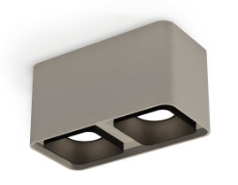 Комплект накладного светильника Ambrella light Techno Spot XS7852002 SGR/SBK серый песок/черный песок (C7852, N7702)